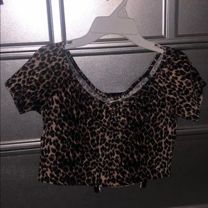 Cheetah crop top